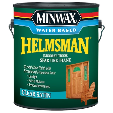 Minwax Minwax Helmsman Satin Clear Water-Based Spar Urethane 1 gal 710520000